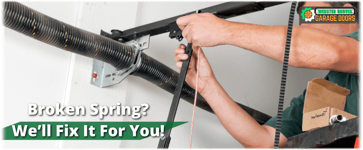 Broken Garage Door Spring Webster Groves MO
